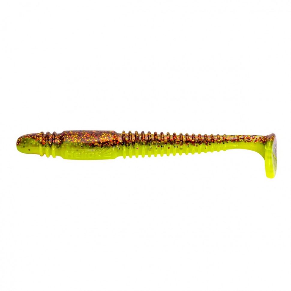 Виброхвост Helios Minoga 3,75"/9.5 см, цвет Golden Lime 5 шт HS-17-048 , 